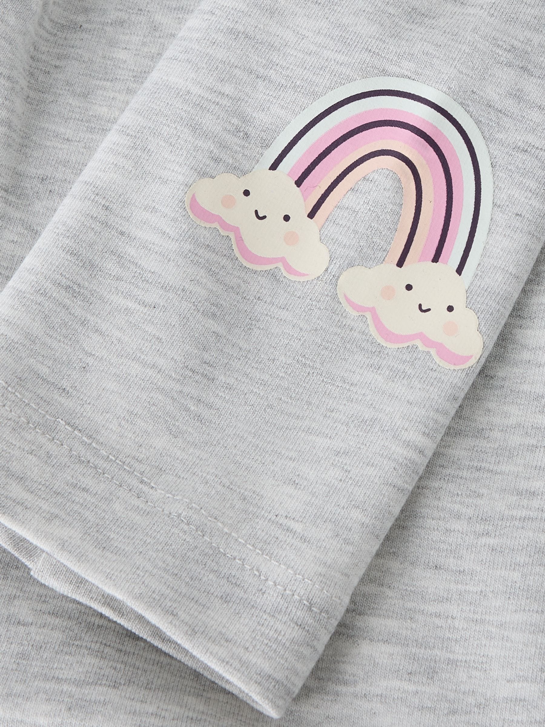 Name It Grey Rainbow Sweat Top and Leggings Set image 6