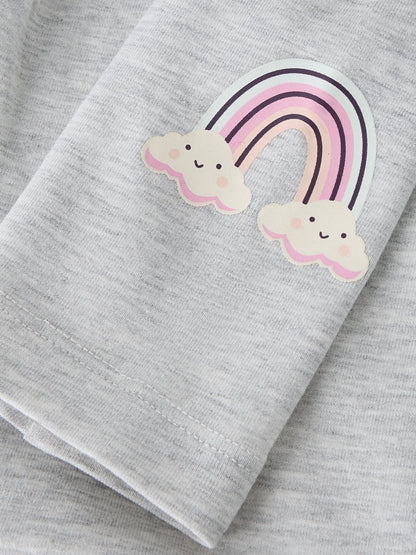 Name It Grey Rainbow Sweat Top and Leggings Set image 6