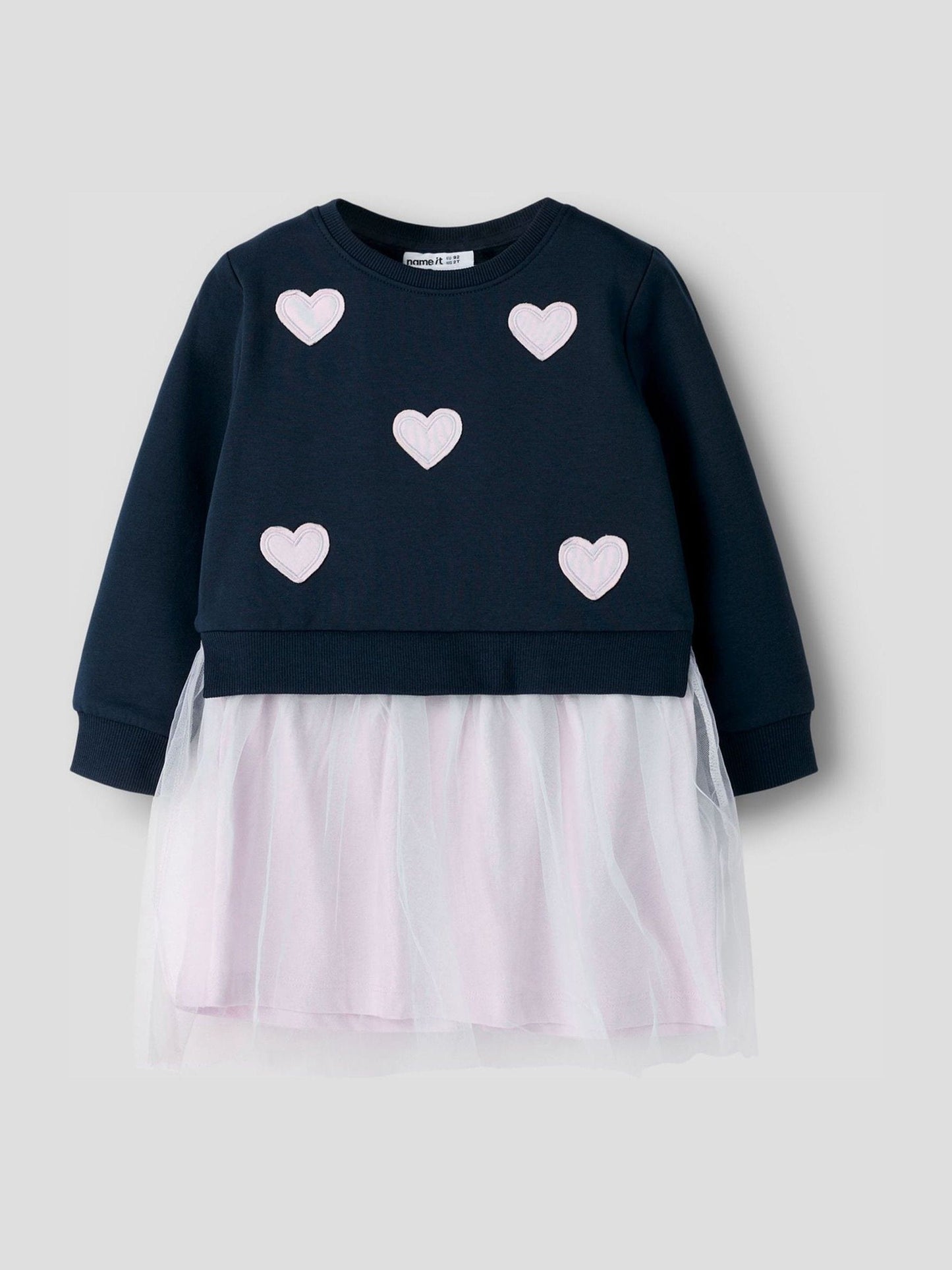 Name It Navy/Lilac Sweat Tulle Party Dress image 1