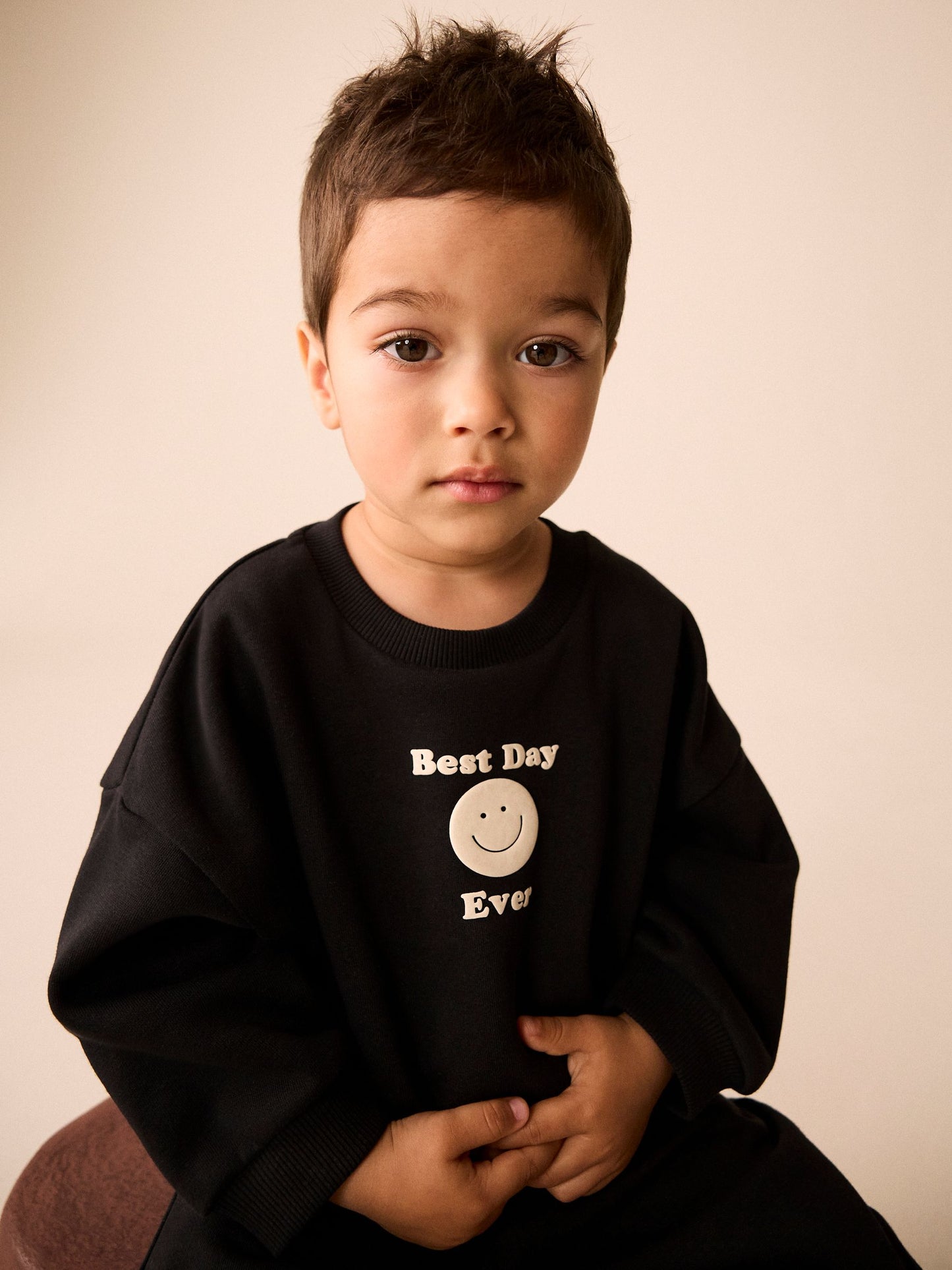 Dsiney Kidz - Black Back Print Crew Neck Joggers Set (3mths-7yrs) image 5