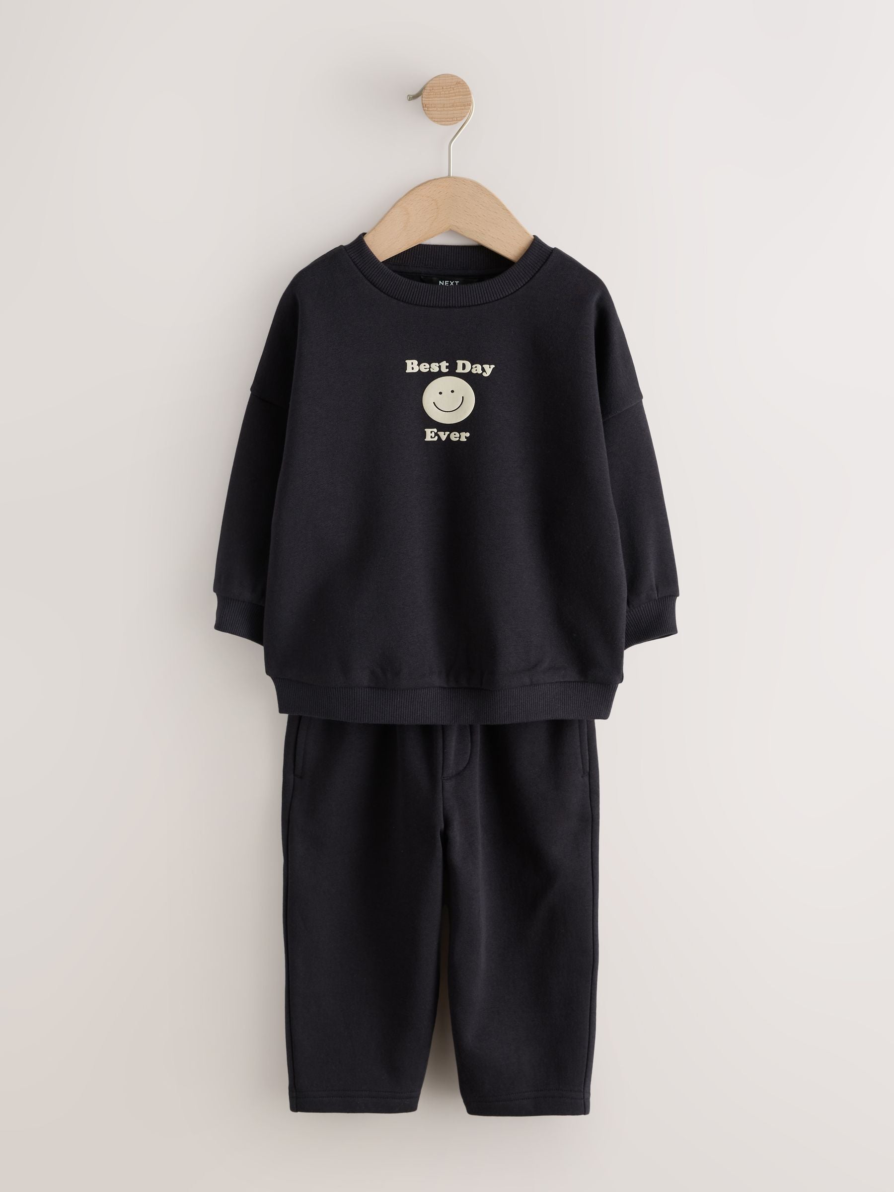Dsiney Kidz - Black Back Print Crew Neck Joggers Set (3mths-7yrs) image 6
