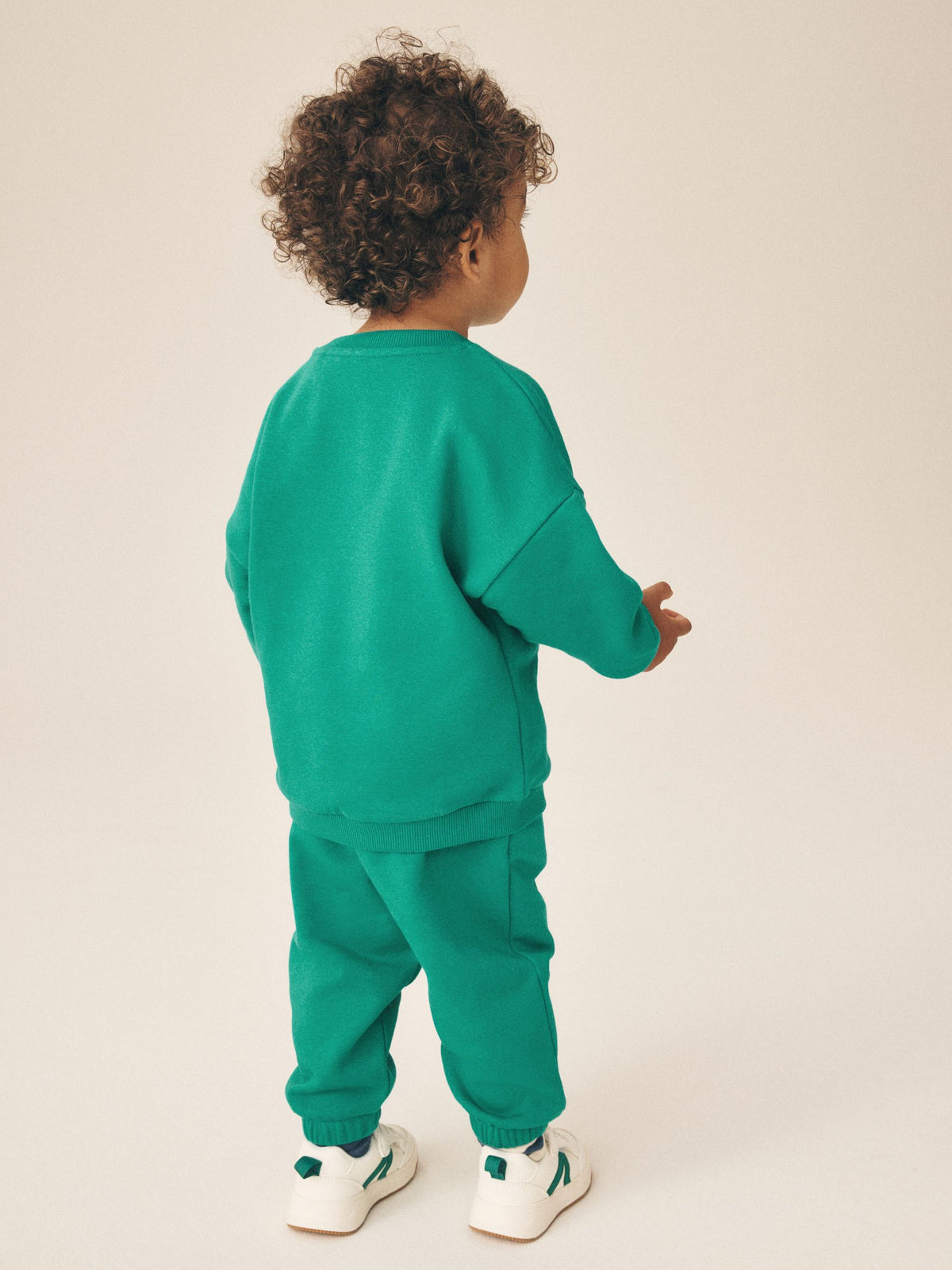 Dsiney Kidz - Bright Green Single Printed Crew Neck Sweat Top & Joggers Set (3mths-7yrs) image 2