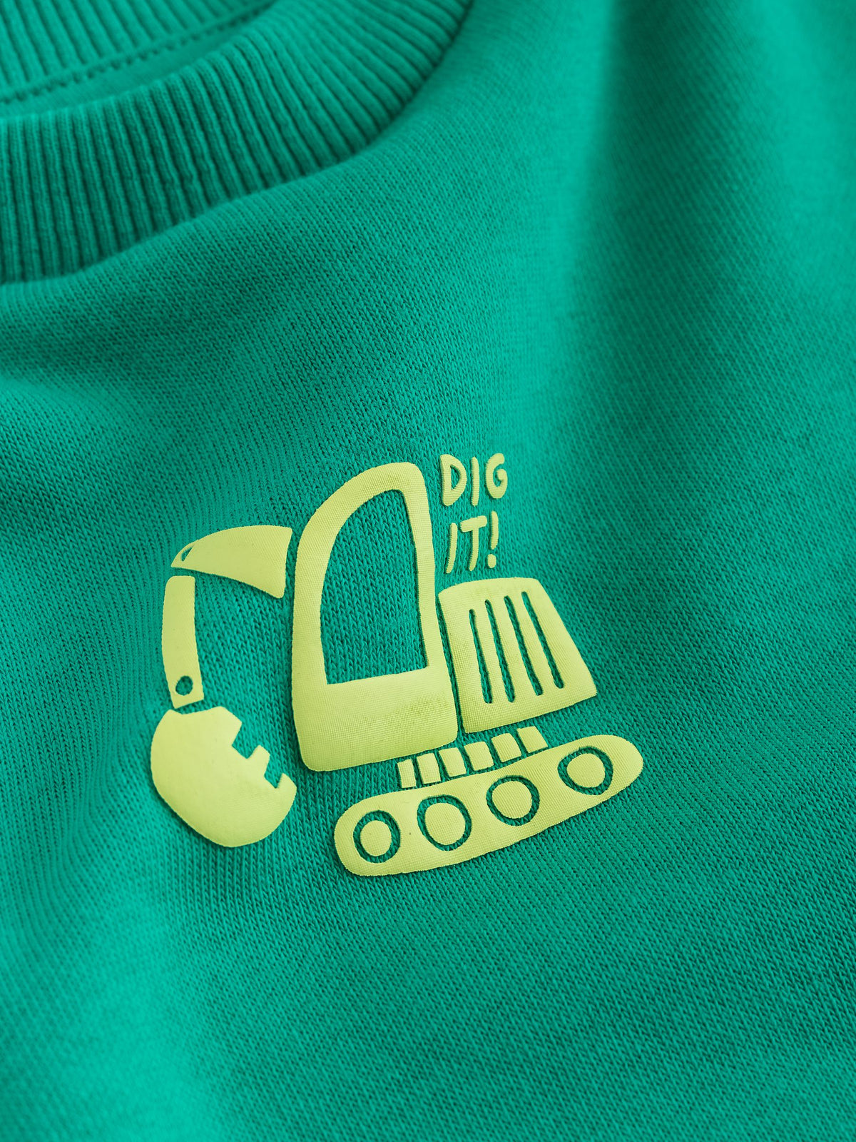 Dsiney Kidz - Bright Green Single Printed Crew Neck Sweat Top & Joggers Set (3mths-7yrs) image 8