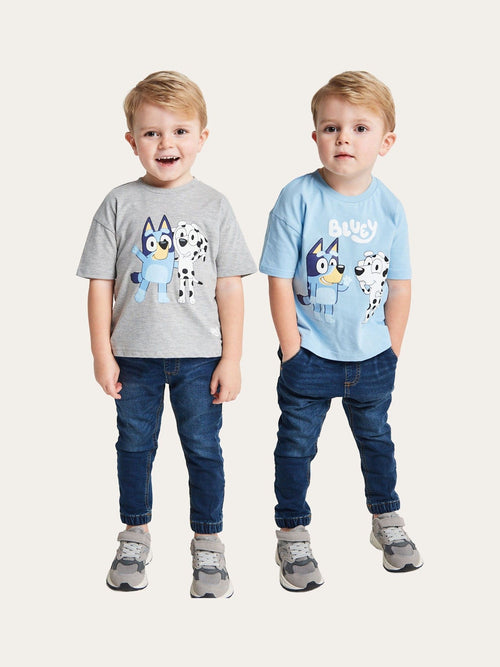 Brand Threads Blue Bluey T-Shirts 2 Pack image 1