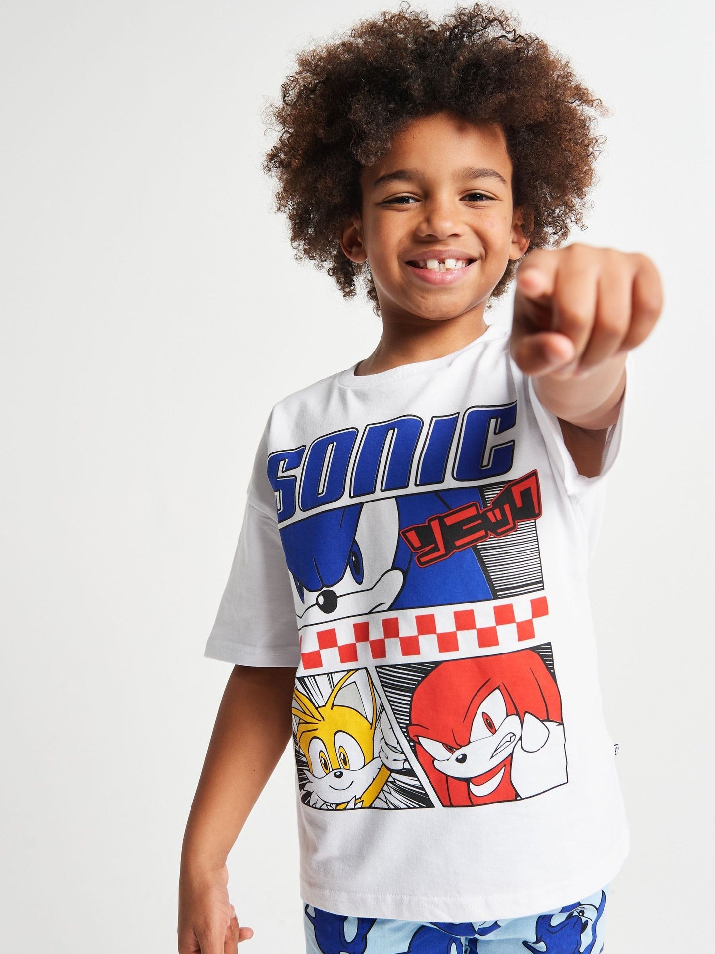 Dsiney Kidz - Brand Threads Blue Sonic The Hedgehog Long Leg Pyjamas image 2