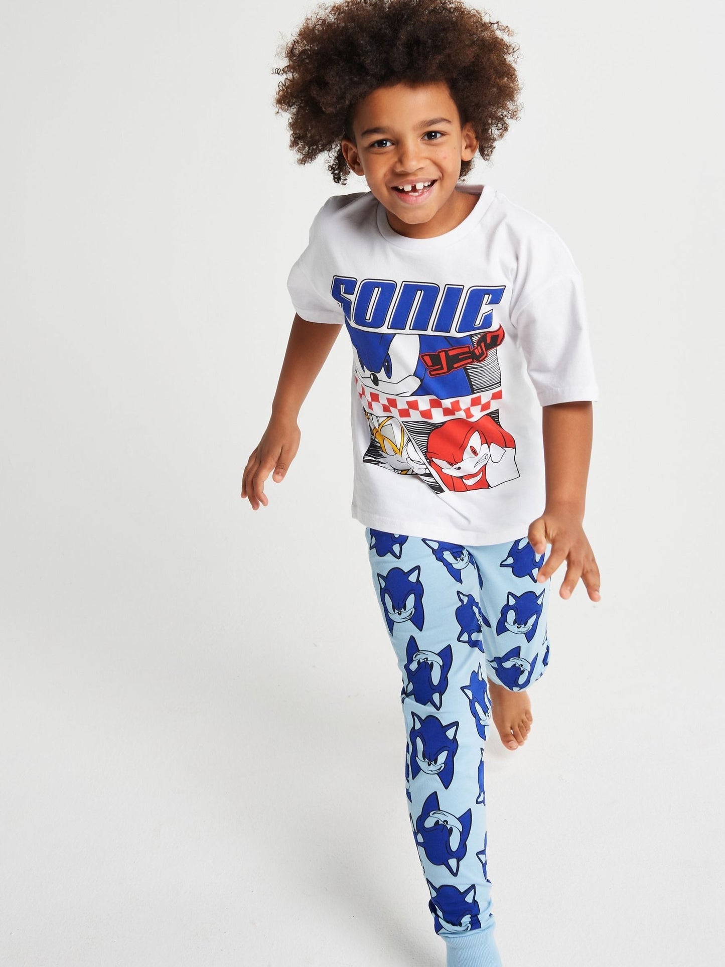 Dsiney Kidz - Brand Threads Blue Sonic The Hedgehog Long Leg Pyjamas image 4