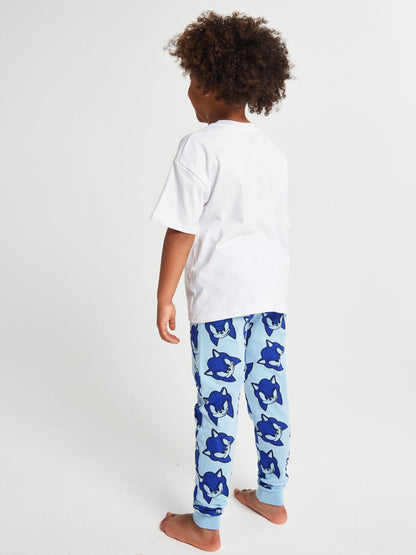 Dsiney Kidz - Brand Threads Blue Sonic The Hedgehog Long Leg Pyjamas image 5
