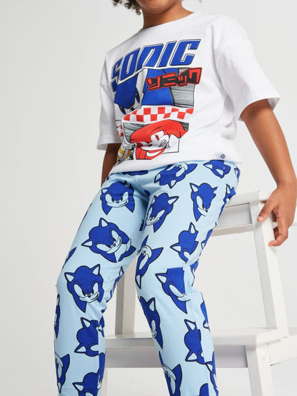 Dsiney Kidz - Brand Threads Blue Sonic The Hedgehog Long Leg Pyjamas image 6