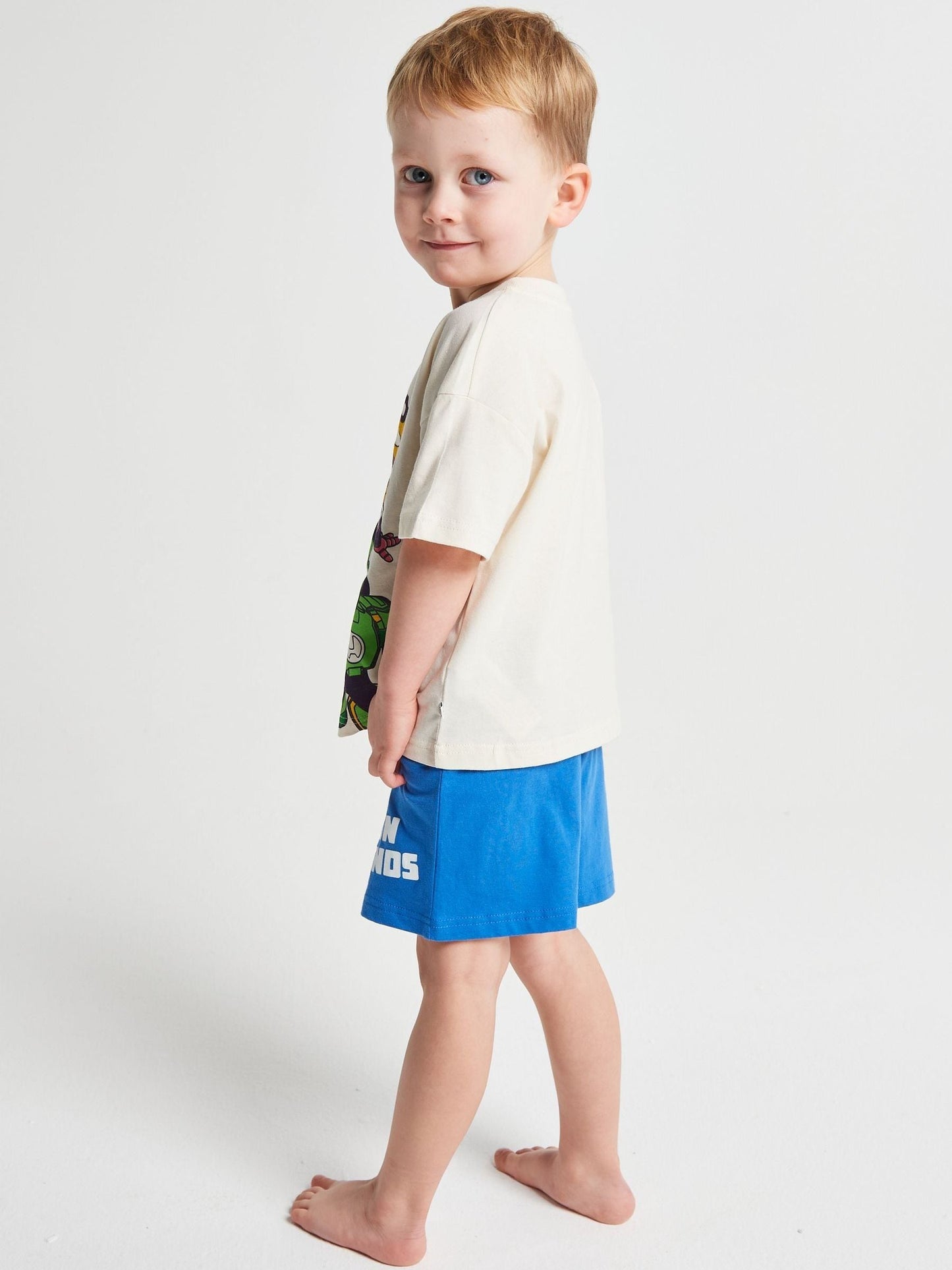 Dsiney Kidz - Brand Threads Blue Iron Man & His Awesome Friends Pyjamas Set image 2