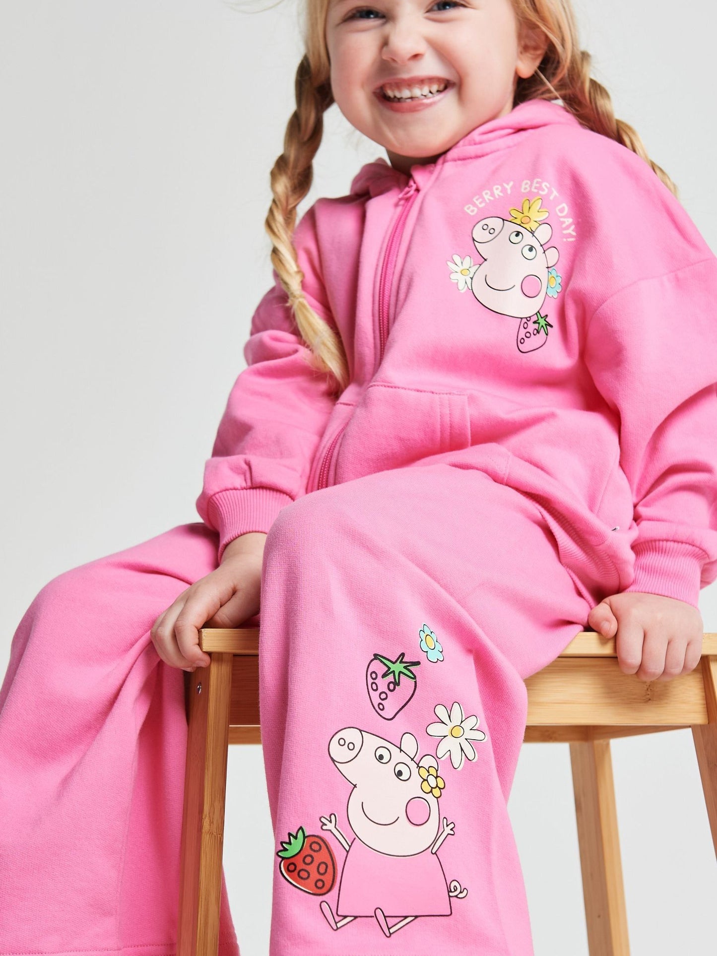 Brand Threads Pink Peppa Pig Joggers Set image 4