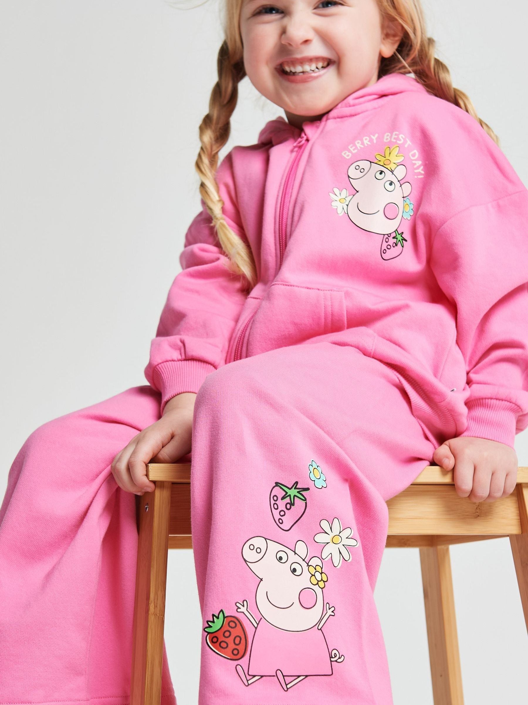 Brand Threads Pink Peppa Pig Joggers Set image 4