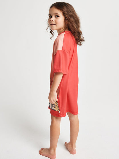 Brand Threads Pink Moana Girls Nightie - image 2