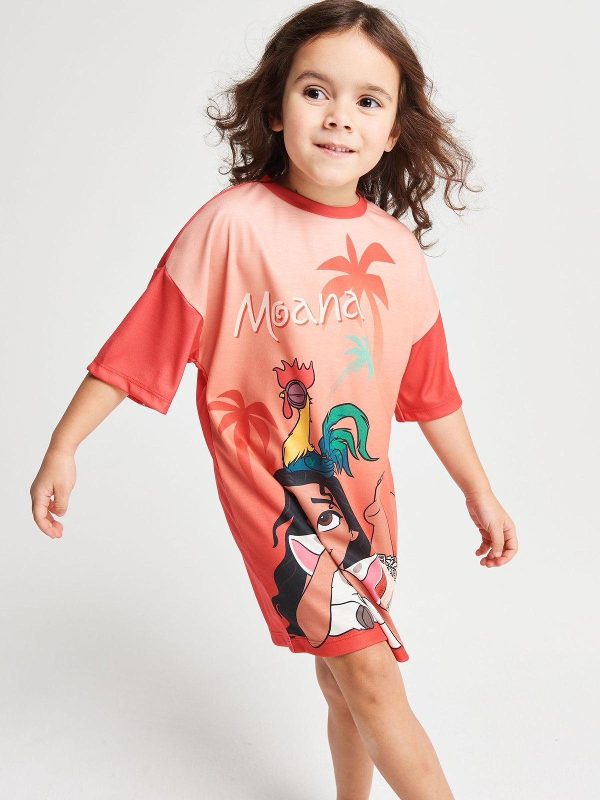 Brand Threads Pink Moana Girls Nightie - image 5