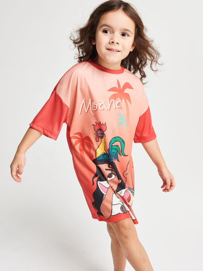 Brand Threads Pink Moana Girls Nightie - image 5