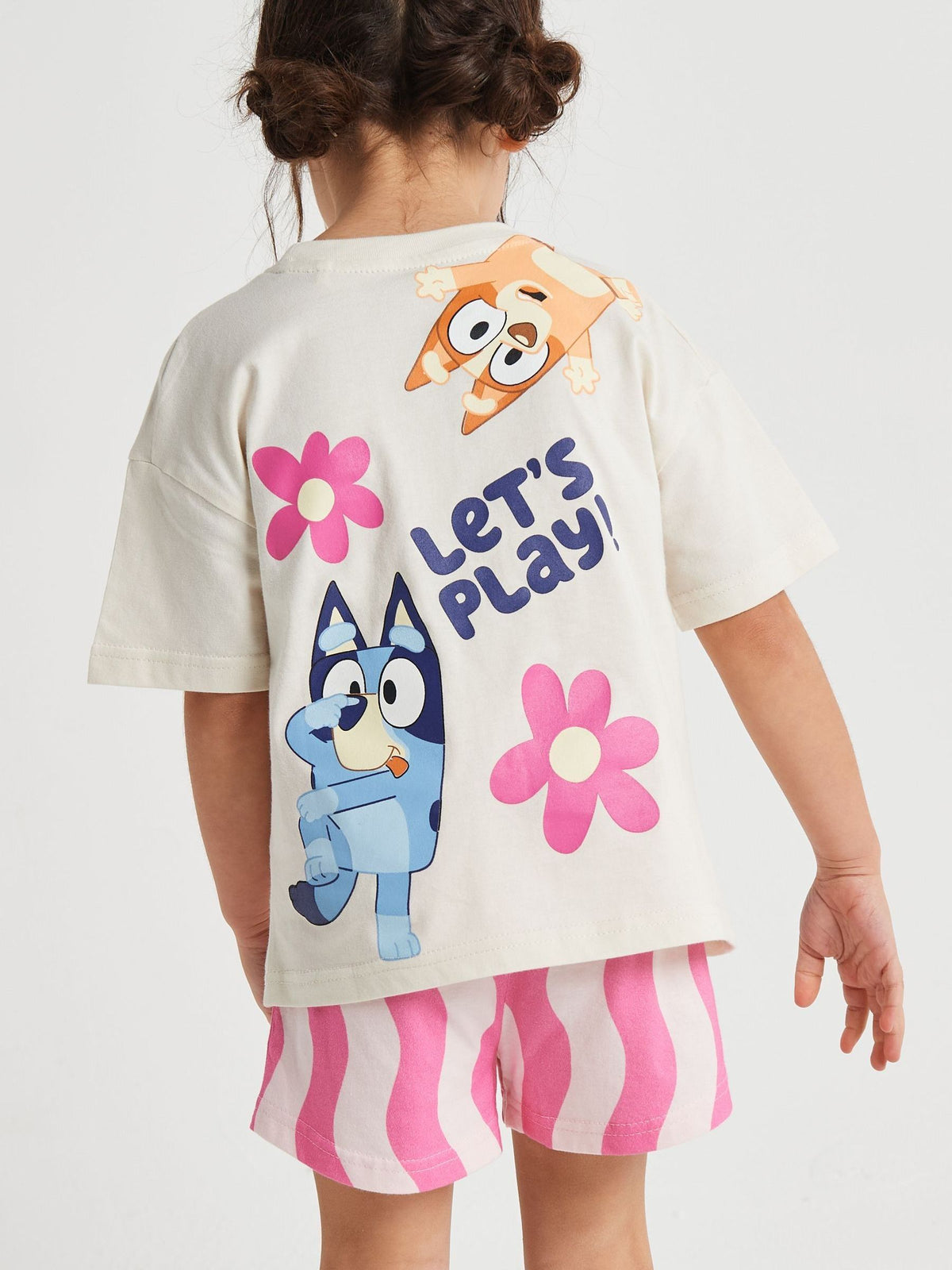 Brand Threads Pink Bluey Short Pyjamas Set - image 5