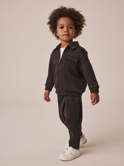 Dsiney Kidz - Chocolate Brown Smart Jacket Top & Trousers Set 3 Piece (3mths-7yrs) image 1