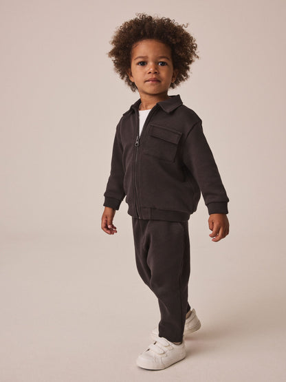 Dsiney Kidz - Chocolate Brown Smart Jacket Top & Trousers Set 3 Piece (3mths-7yrs) image 1