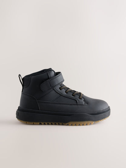 Black Thinsulate Lined Waterproof High Top Boots image 2