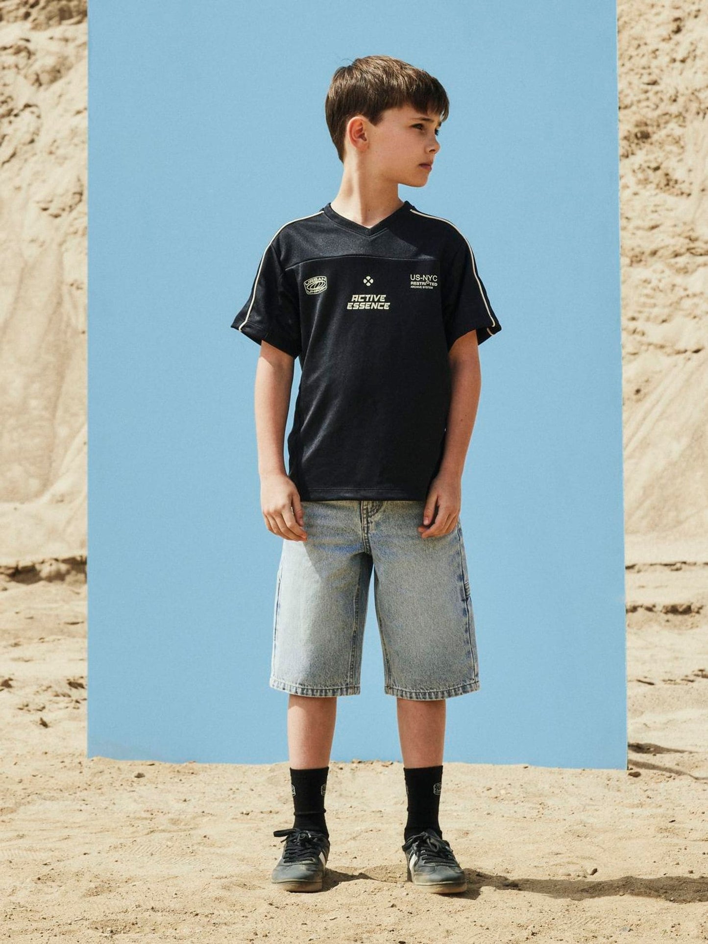 Dsiney Kidz - Name It Blue Denim Bermuda Shorts image 1