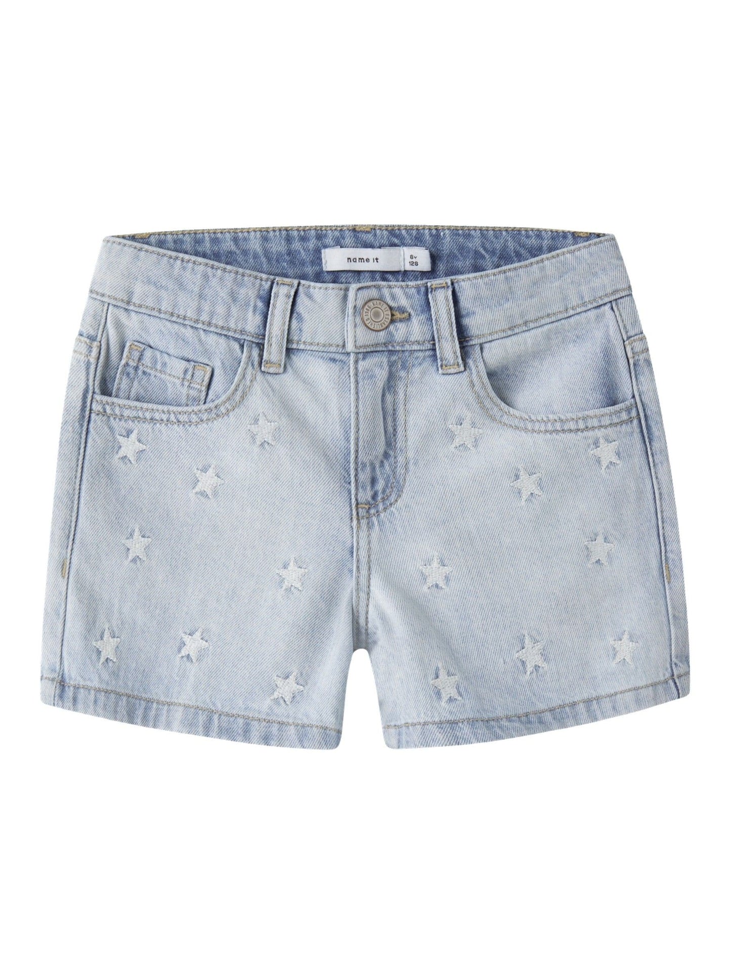 Dsiney Kidz - Name It Blue Star Embroided Denim Shorts image 1
