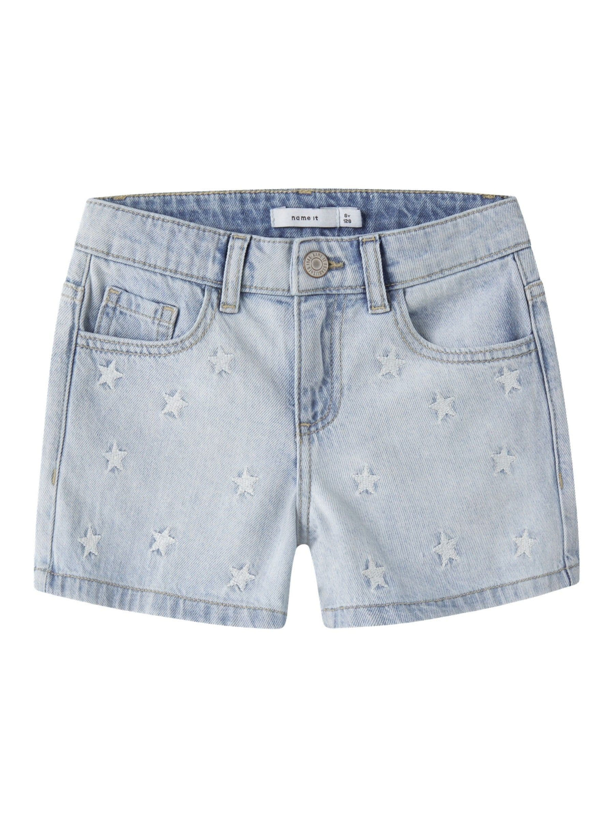 Dsiney Kidz - Name It Blue Star Embroided Denim Shorts image 1