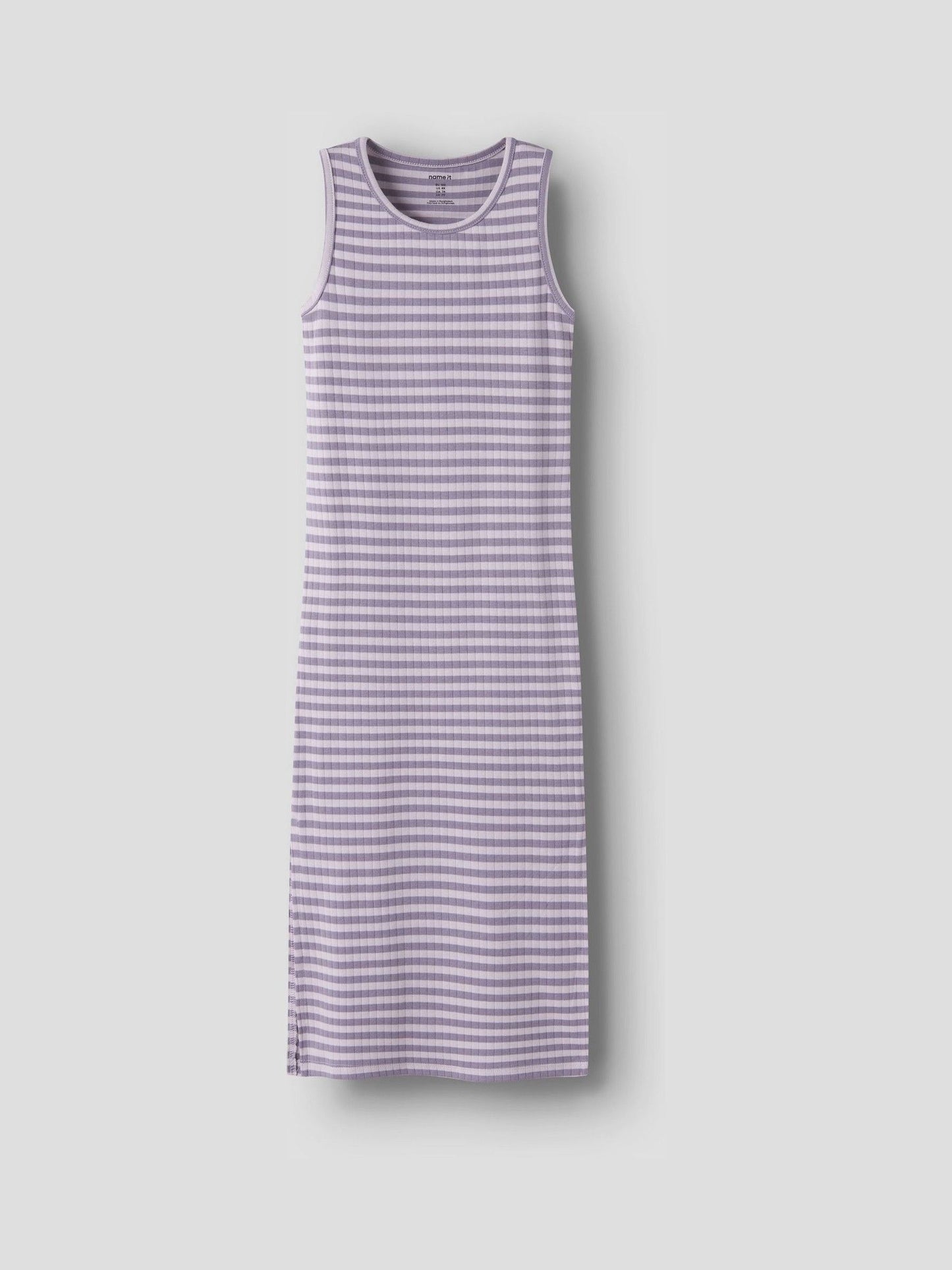 Name It Purple Striped Sleeveless Maxi Dress image 1