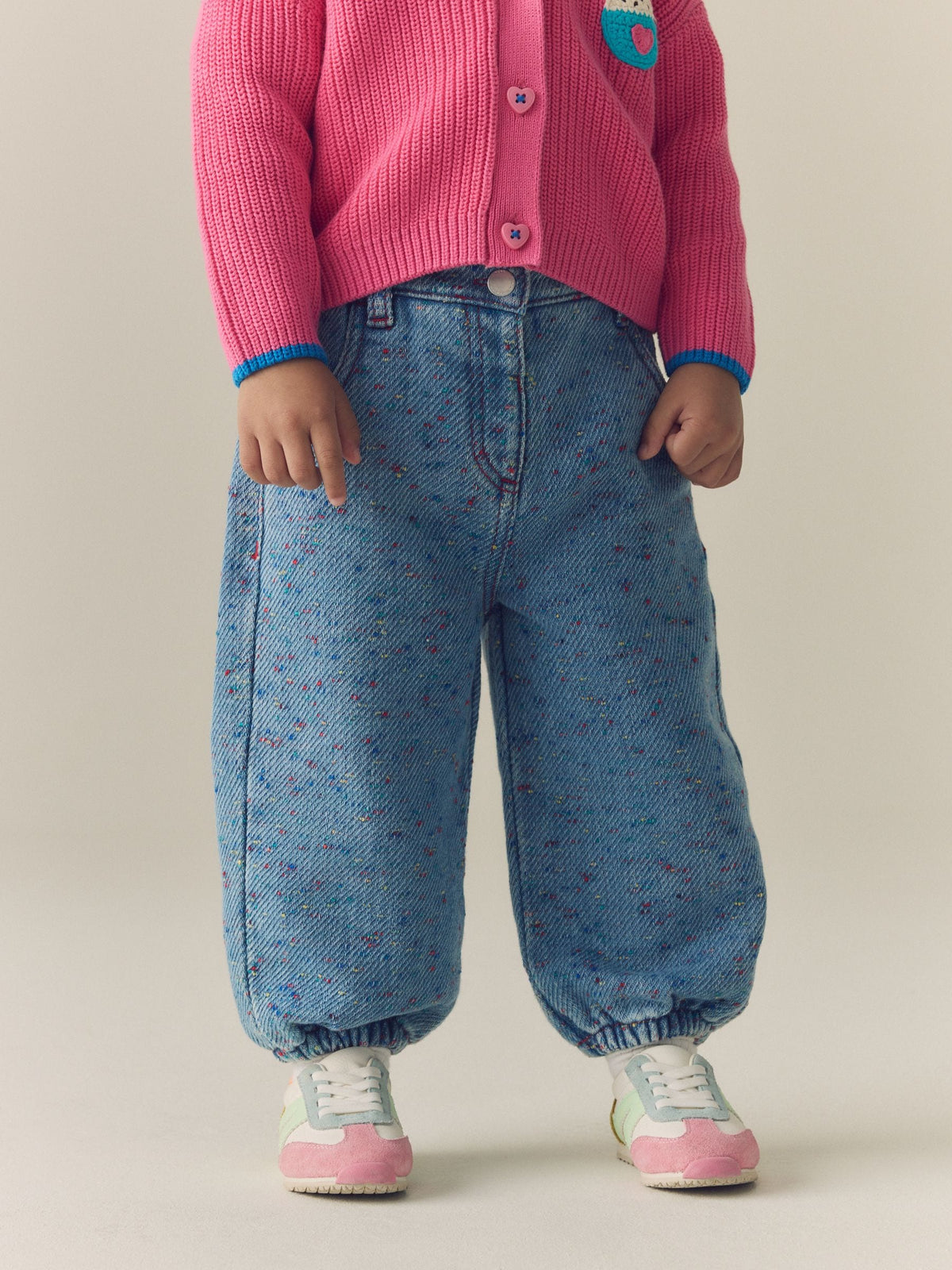 Rainbow Neppy Barrel Jeans (3mths-7yrs) - image 1