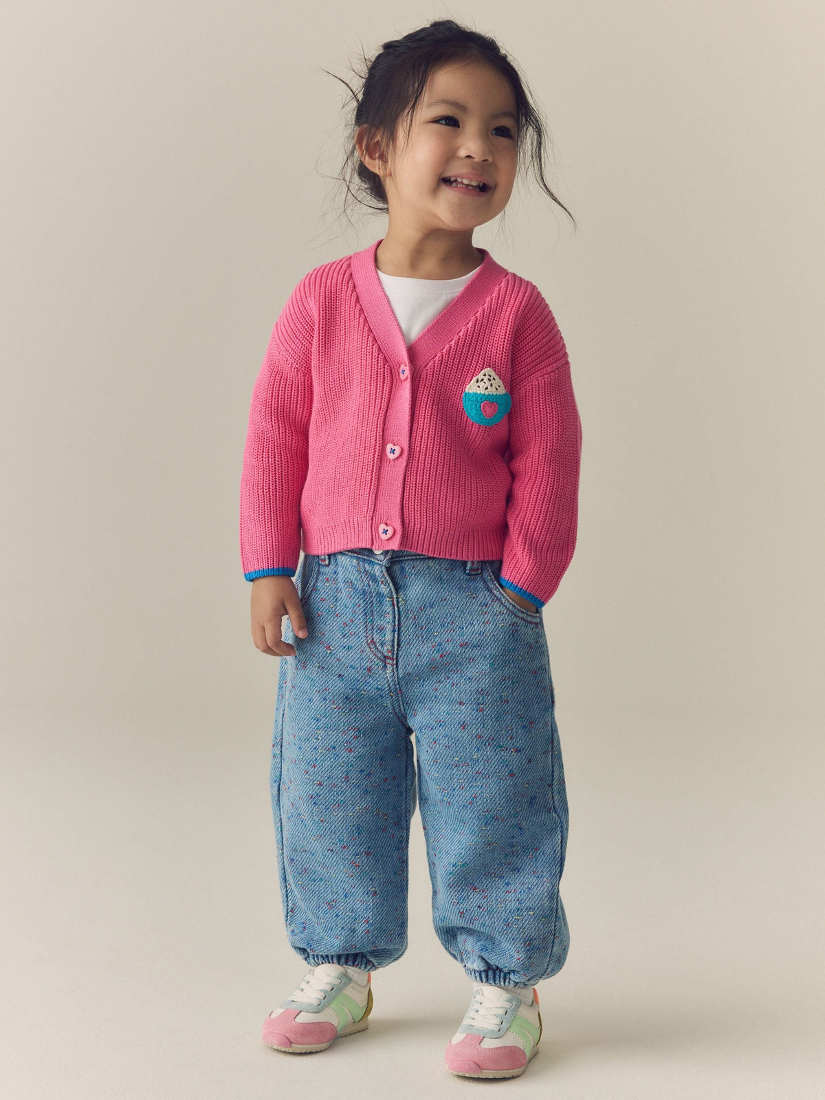 Rainbow Neppy Barrel Jeans (3mths-7yrs) - image 2