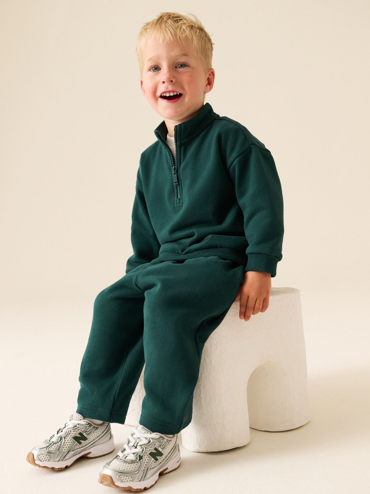 Dsiney Kidz - Dark Green Wide Fit Soft Touch Jersey Joggers (3mths-7yrs) image 2