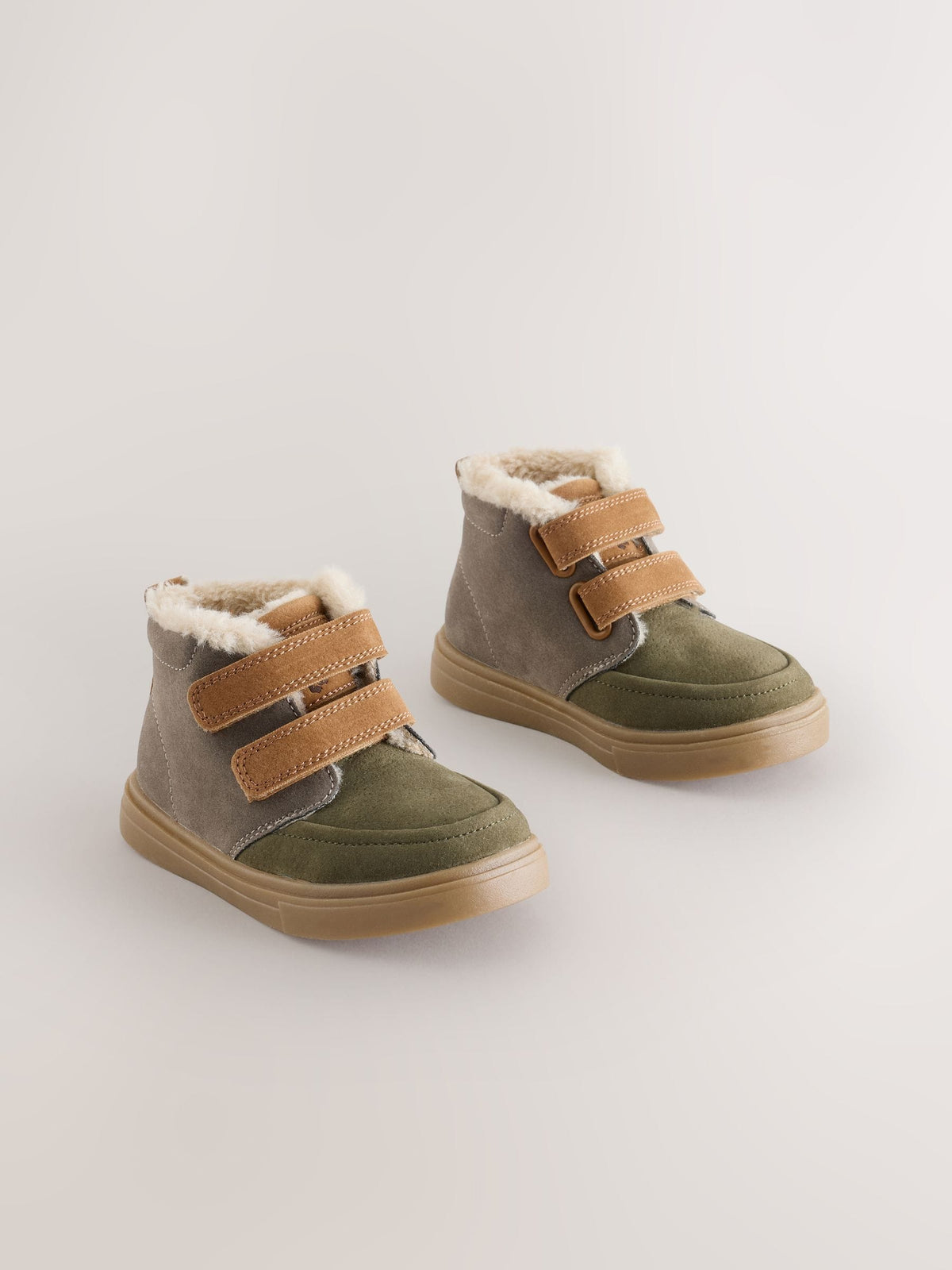 Dsiney Kidz - Grey Colourblock Standard Fit (F) Warm Lined Touch Fastening Boots image 1