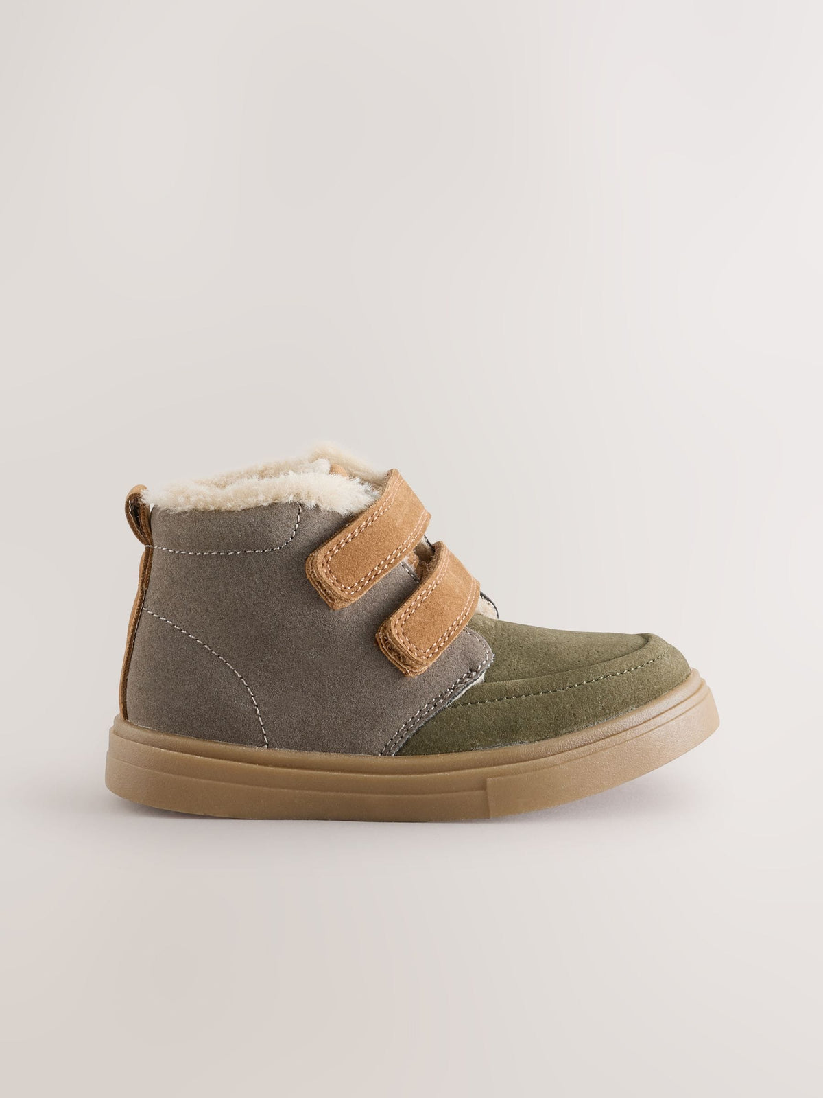 Dsiney Kidz - Grey Colourblock Standard Fit (F) Warm Lined Touch Fastening Boots image 2