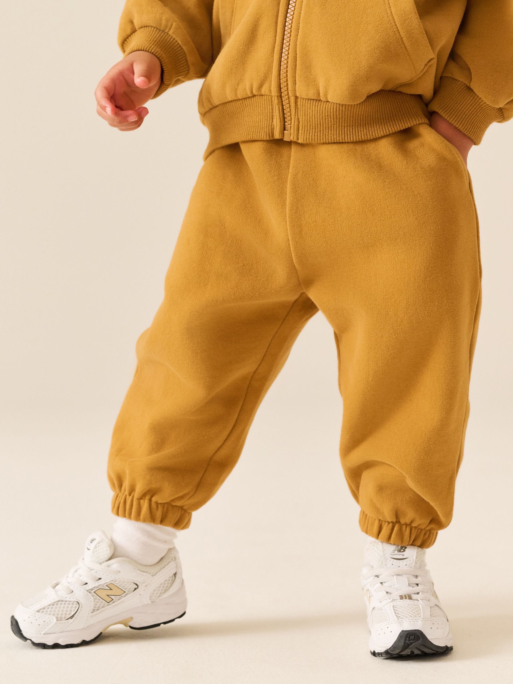 Dsiney Kidz - Ochre Yellow Regular Fit Soft Touch Jersey Joggers (3mths-7yrs) image 1