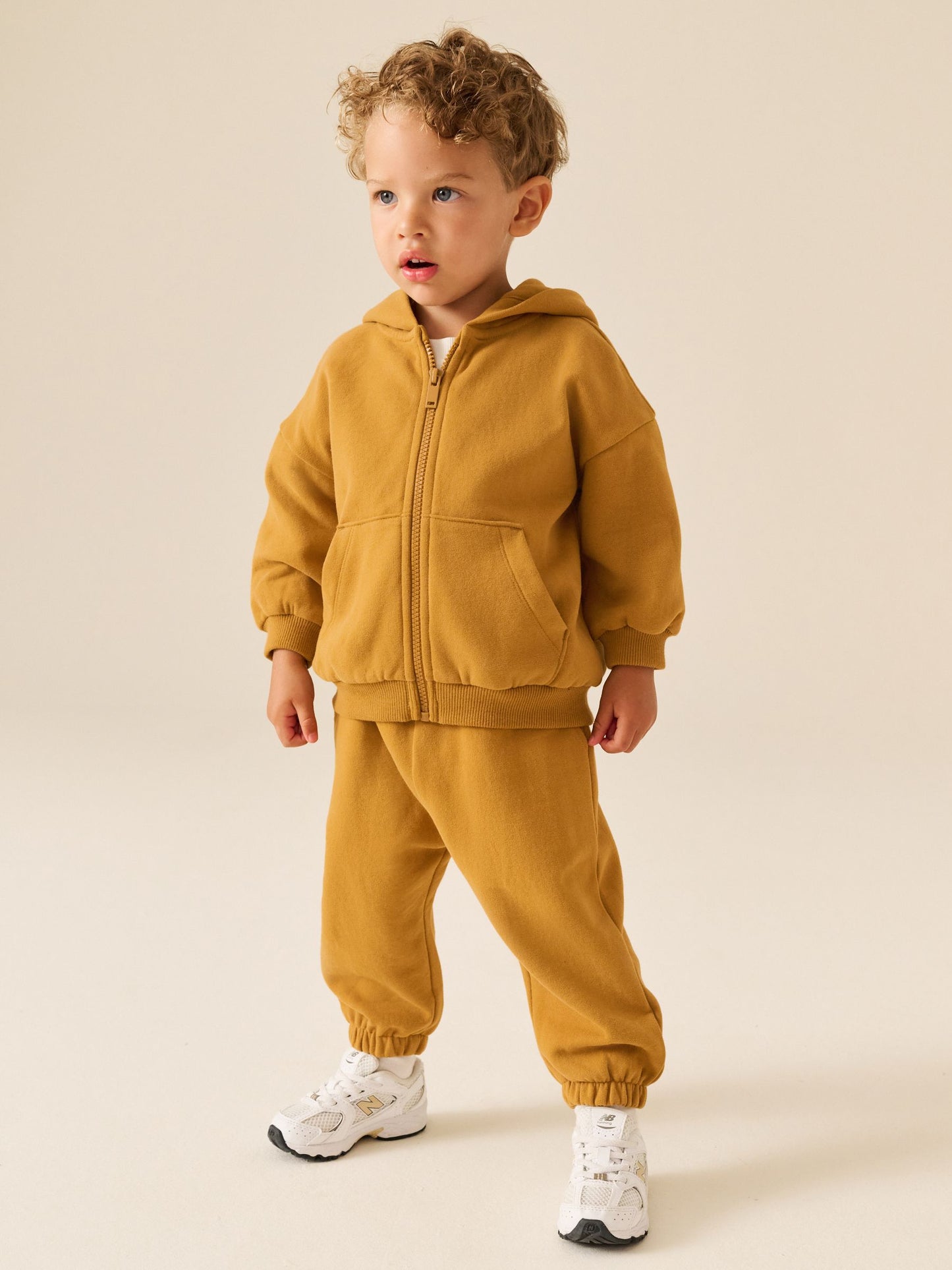 Dsiney Kidz - Ochre Yellow Regular Fit Soft Touch Jersey Joggers (3mths-7yrs) image 2