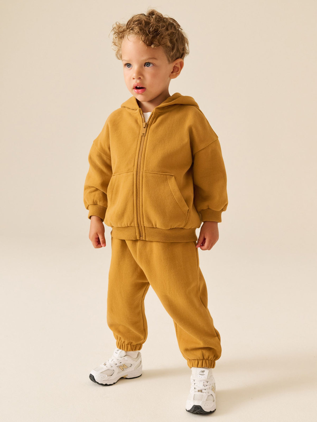 Dsiney Kidz - Ochre Yellow Regular Fit Soft Touch Jersey Joggers (3mths-7yrs) image 2