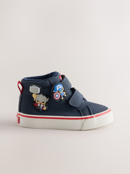 Dsiney Kidz - Navy Marvel Hi-Top Touch Fastening Boots image 2