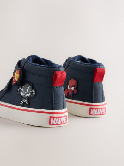 Dsiney Kidz - Navy Marvel Hi-Top Touch Fastening Boots image 3