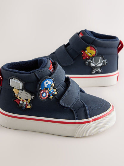 Dsiney Kidz - Navy Marvel Hi-Top Touch Fastening Boots image 4