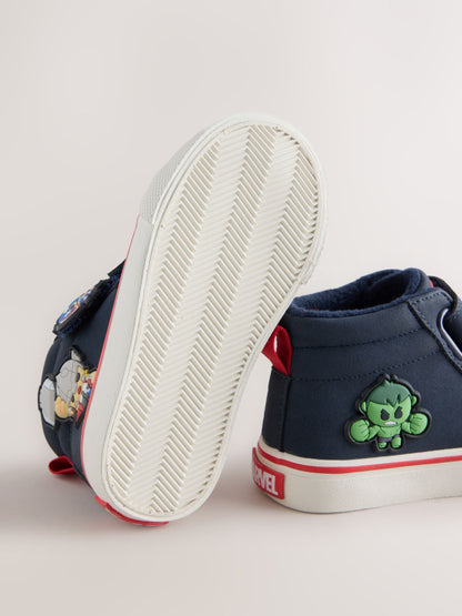 Dsiney Kidz - Navy Marvel Hi-Top Touch Fastening Boots image 5