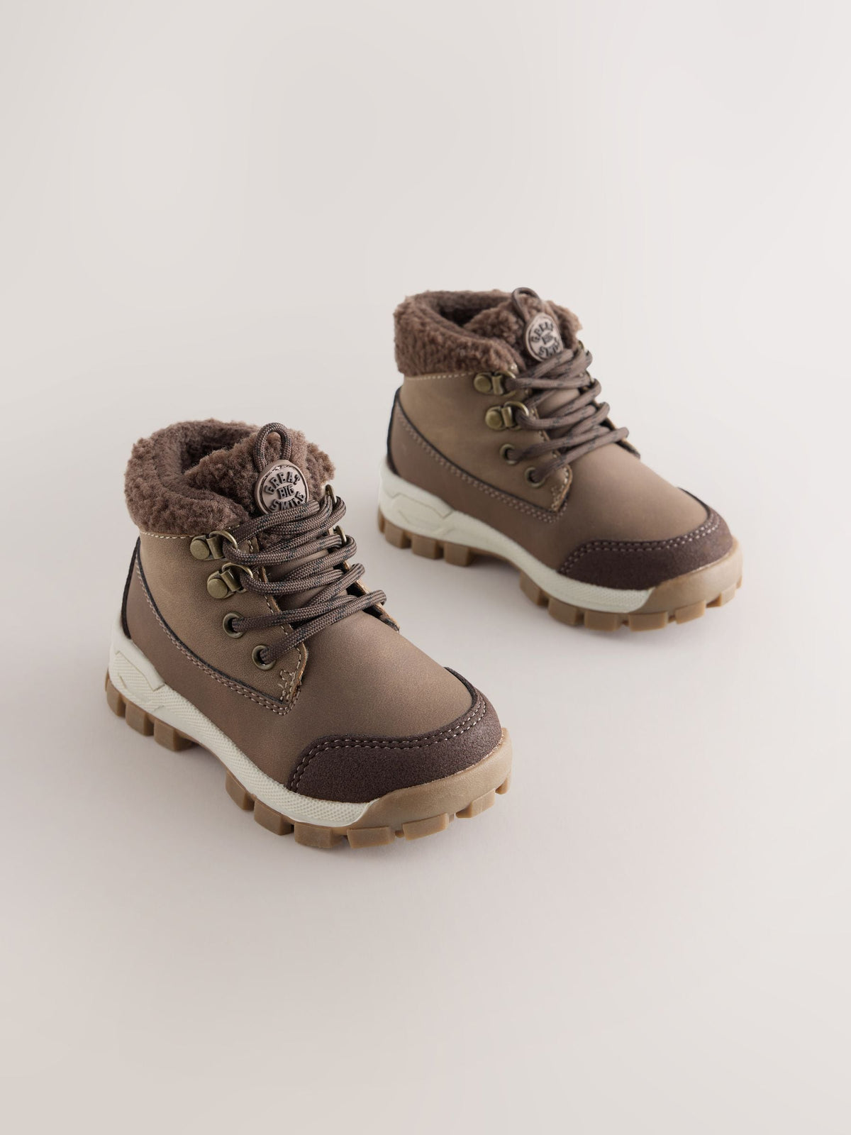Dsiney Kidz - Brown Lace up Walker Boots image 1