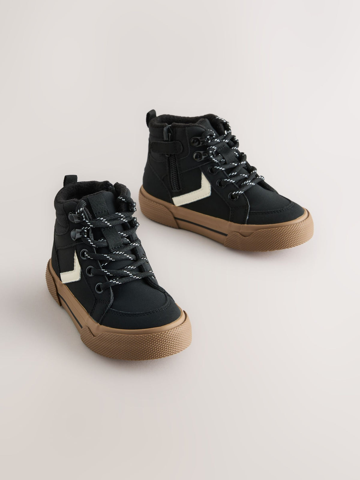 Dsiney Kidz - Black Standard Fit (F) Lace Up Hi-Top Boots image 1