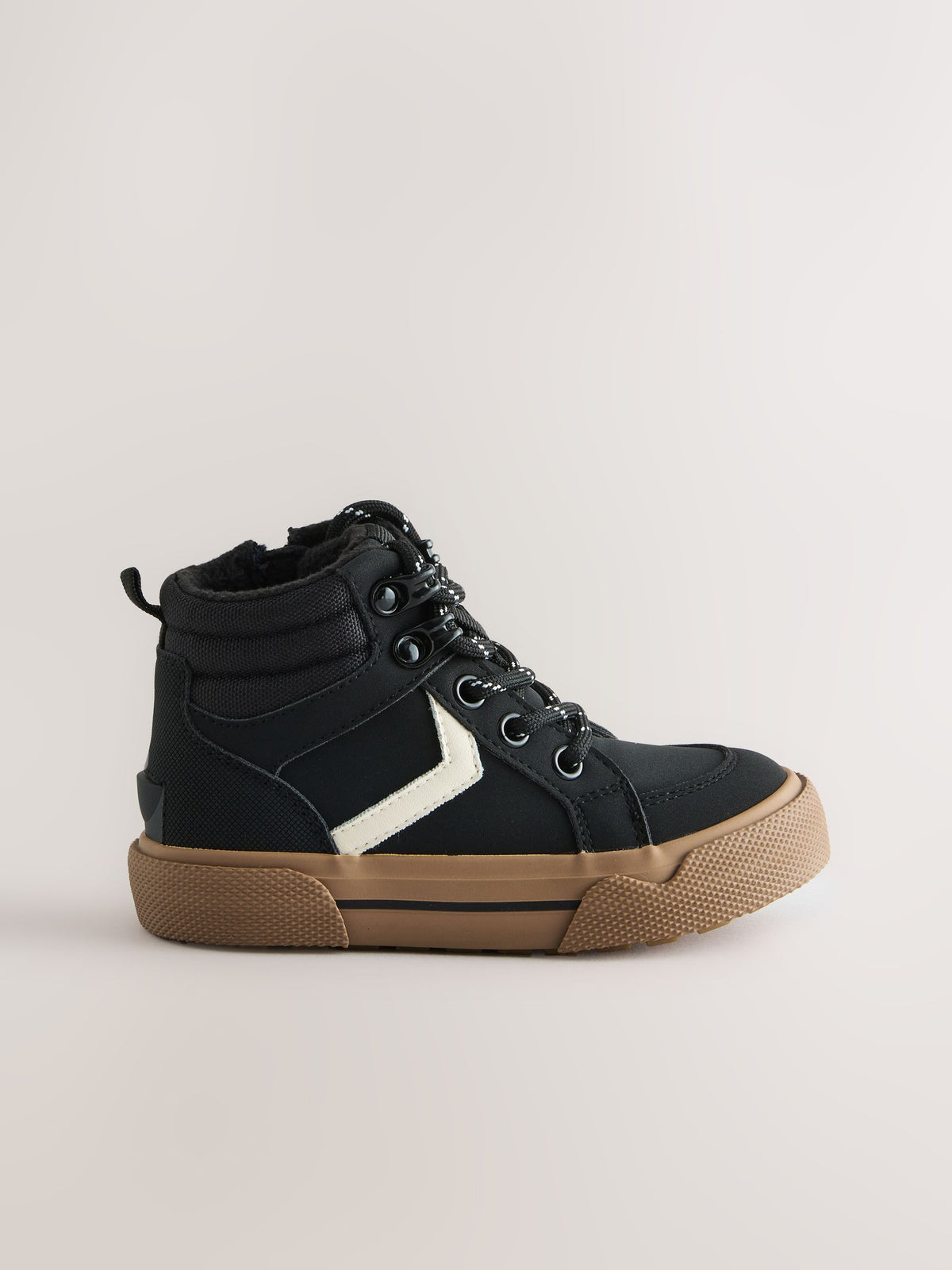 Dsiney Kidz - Black Standard Fit (F) Lace Up Hi-Top Boots image 2