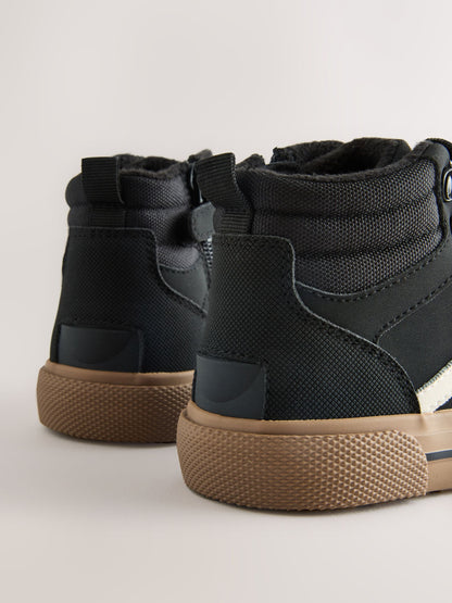 Dsiney Kidz - Black Standard Fit (F) Lace Up Hi-Top Boots image 5
