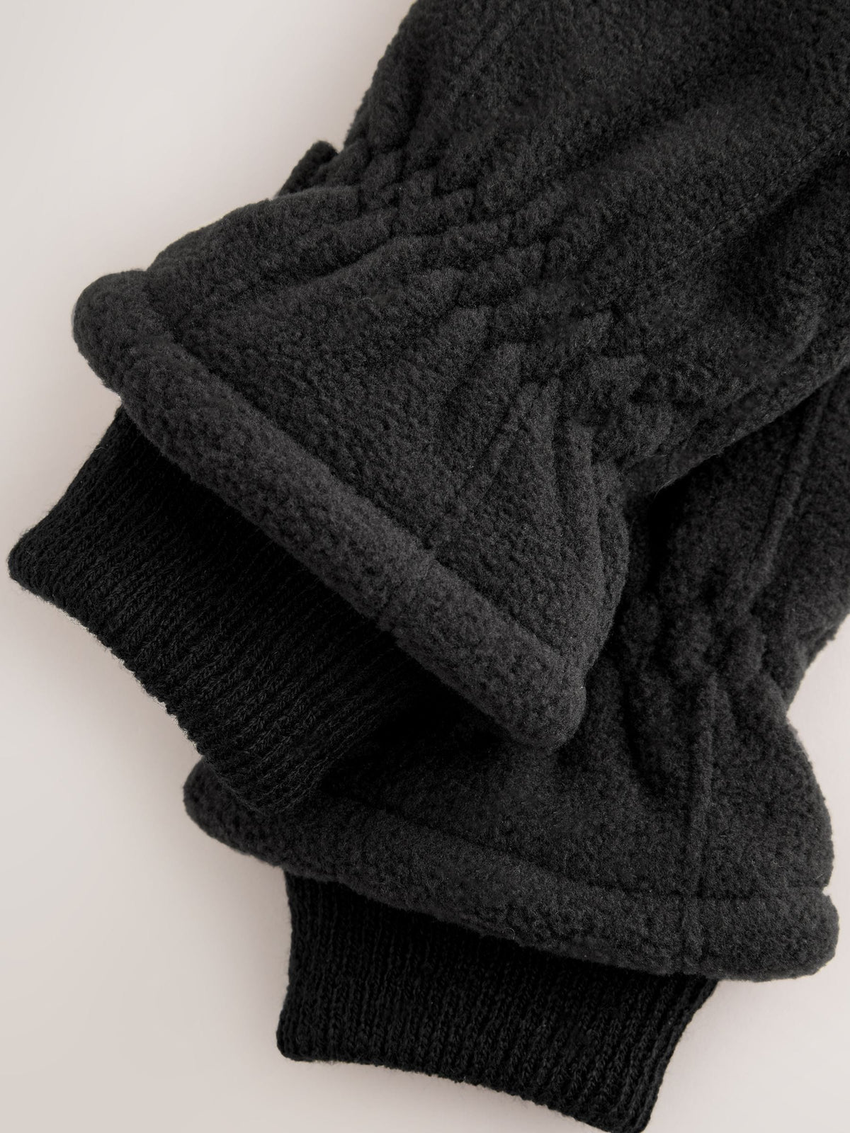 Black Fleece Gloves (3-16yrs) - image 2