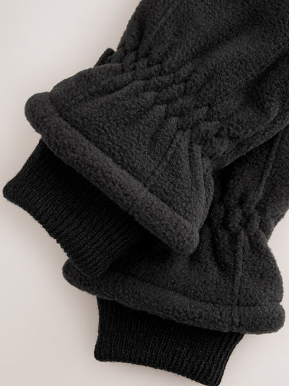 Black Fleece Gloves (3-16yrs) - image 2