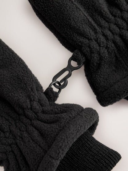 Black Fleece Gloves (3-16yrs) - image 3