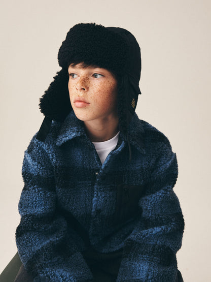 Black Corduroy Trapper Hat (1-16yrs) - image 2
