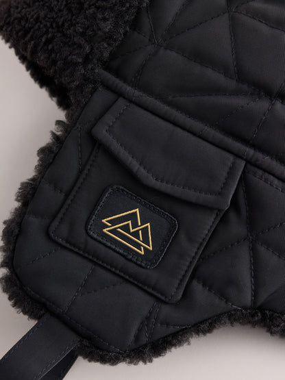 Black Corduroy Trapper Hat (1-16yrs) - image 5