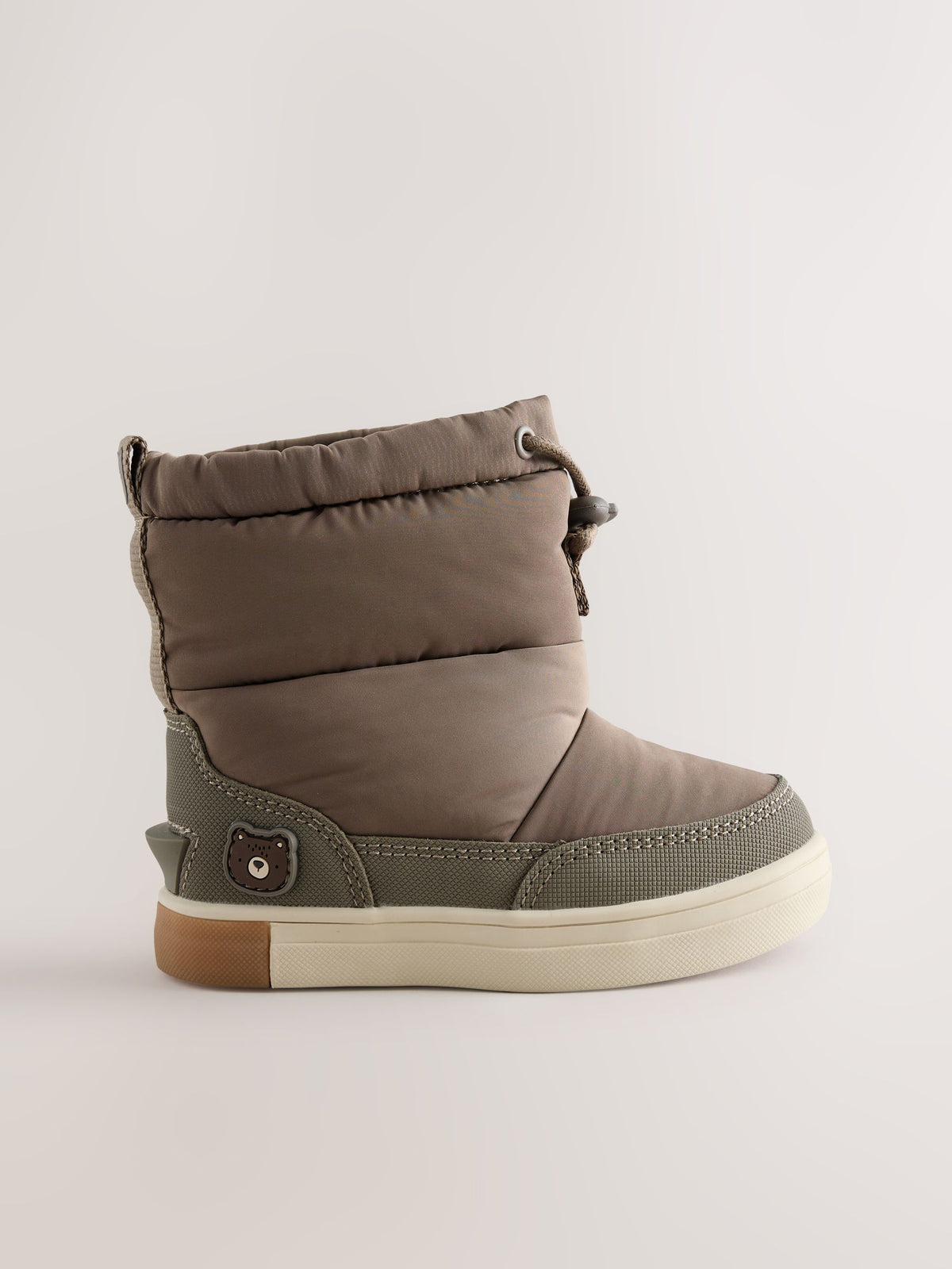 Dsiney Kidz - Neutral Bear Pull On Quilted Snow Boots image 2