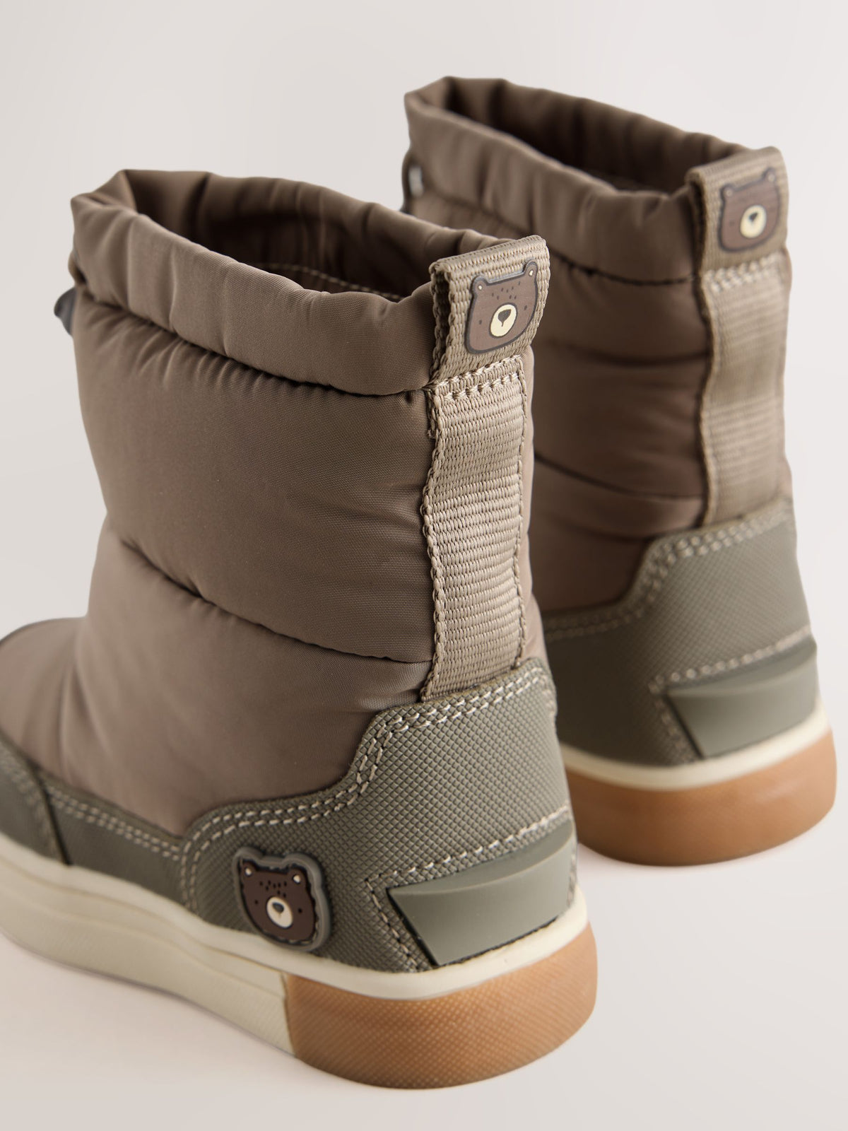 Dsiney Kidz - Neutral Bear Pull On Quilted Snow Boots image 4
