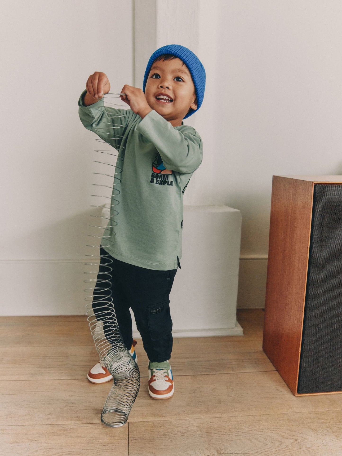 Dsiney Kidz - Sage Green Roam and Explore Long Sleeve Back Graphic T-Shirt (3mths-10yrs) image 4